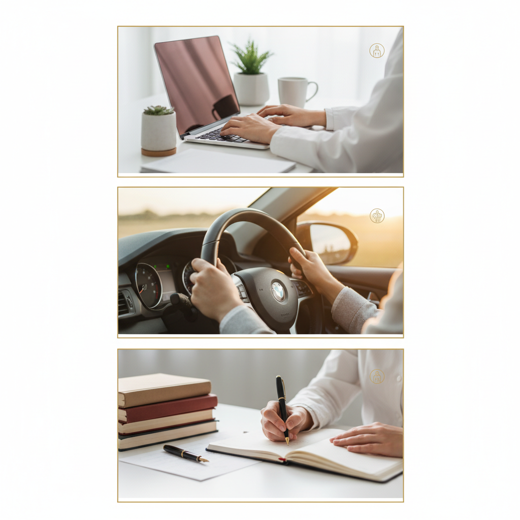 Profissionais em escritório, ao volante e estudando — perfis ideais para o combo.